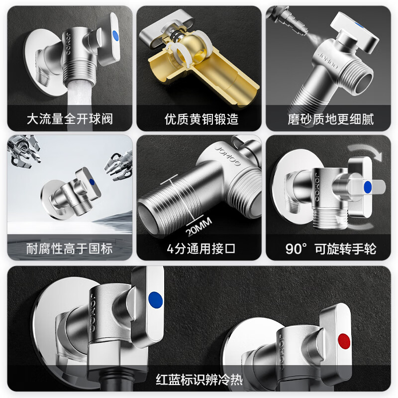 九牧 大流量 角阀球阀 25.9元