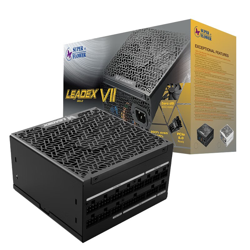 振华 LEADEX VII 1300W 金牌全模组电脑电源 1096.32元（双重优惠，需凑单）