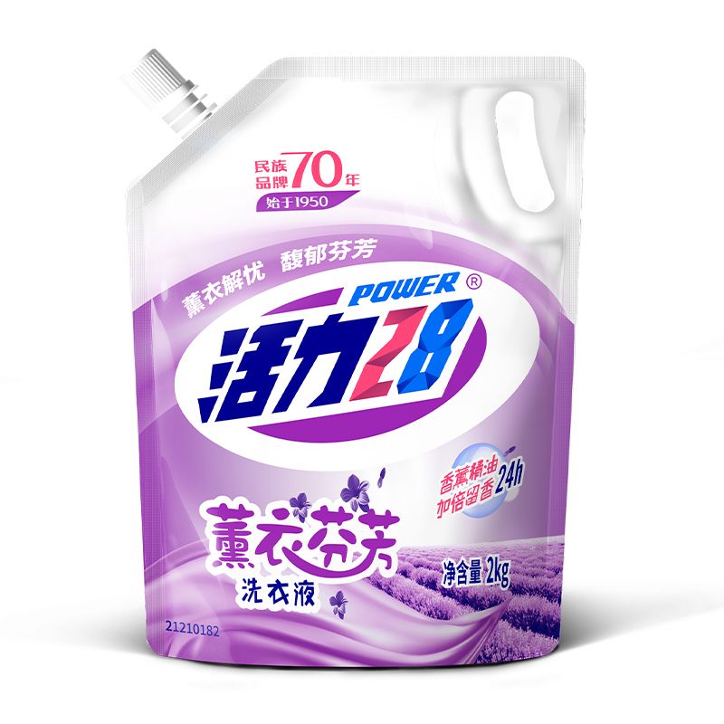 Power28 活力28 薰衣芬芳洗衣液 2.0kg*6袋 薰衣草香 54.9元