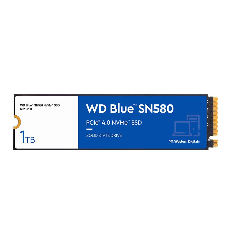 西部数据 WD固态硬盘SSD 西数SN580 1TB 官方标配+散热片套装 388元（需用券）