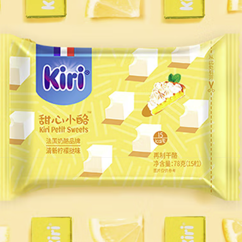KIRI 凯瑞 甜心小酪 再制干酪 清新柠檬挞味 78g 17.49元（需买5件，需用券）