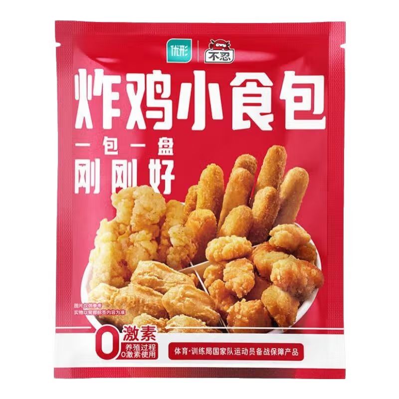 凤祥食品 优形 炸鸡小食组合4种 1000g*3件 66.7元包邮（需领券，合22.23元/件）