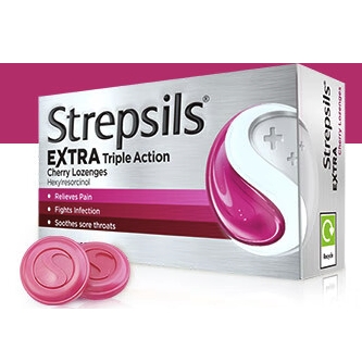 Strepsils 使立消 樱桃味润喉糖 24粒 69元（需用券）