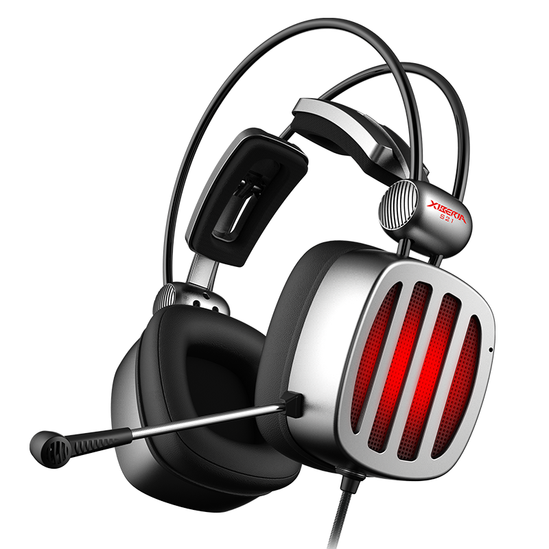 plus会员：西伯利亚 (XIBERIA)S21 游戏耳机 头戴式 带麦 7.1声道 铁银灰 升级版2