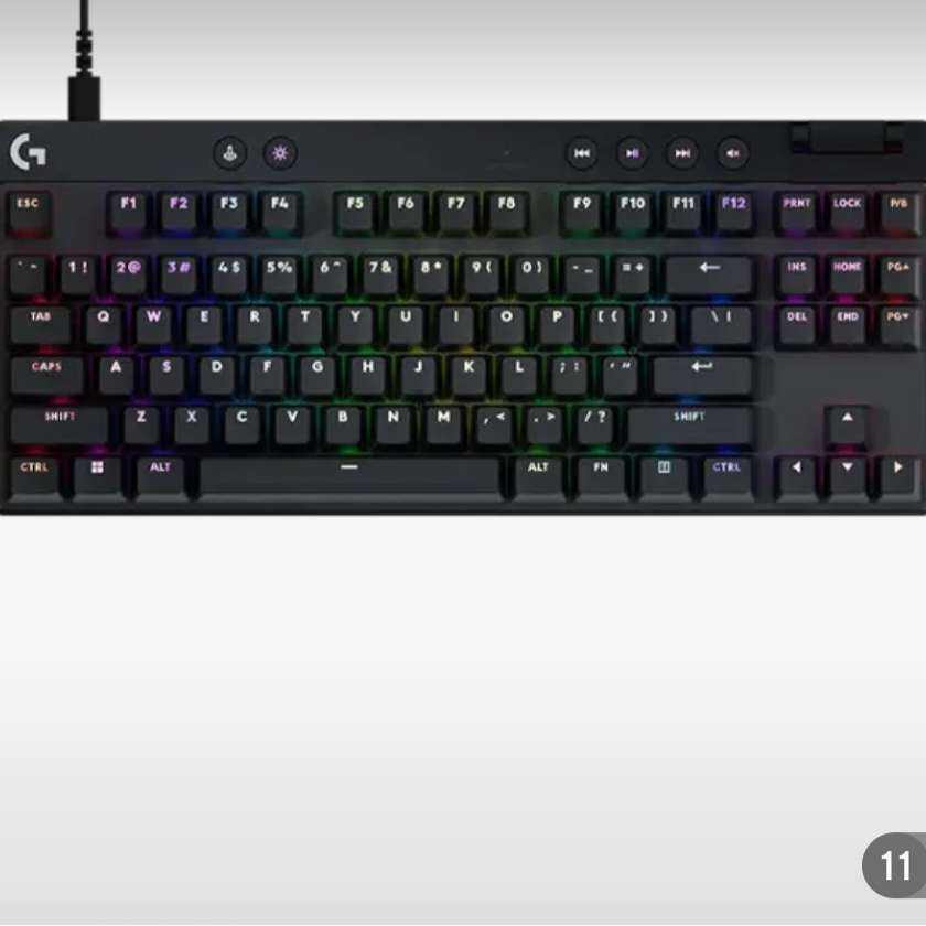 再降价、PLUS会员：（G）罗技 PRO X TKL RAPID磁轴电竞游戏键盘 (黑色） 1162.61元