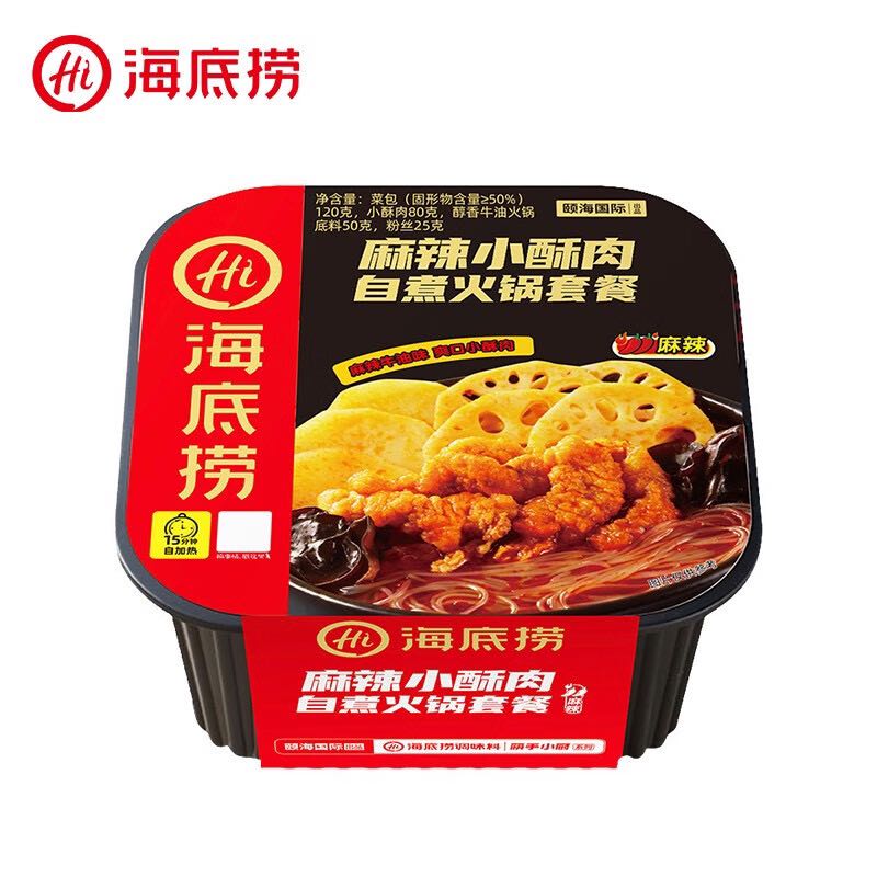 海底捞 自热火锅 麻辣小酥肉275g*1盒 7.3元（需买3件，需用券）