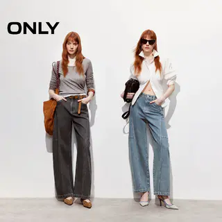 ONLY 【水洗弯刀】高腰牛仔裤 214元 - 86线报 ONLY 【水洗弯刀】高腰牛仔裤 214元 - 86线报