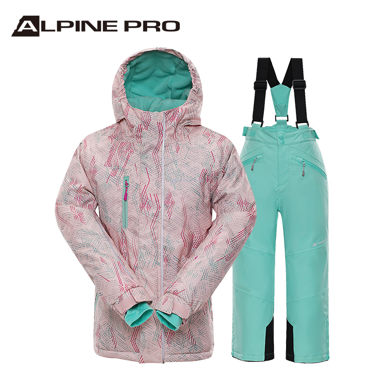 ALPINE PRO 阿尔派妮 儿童秋冬户外登山服加厚保暖防风防水男童女童滑雪服套