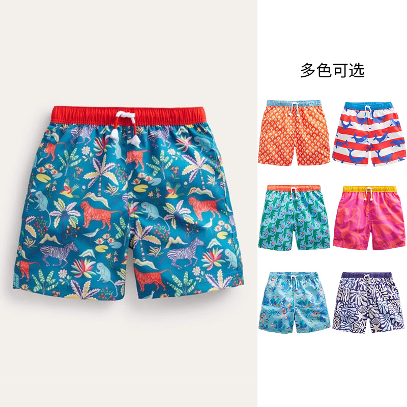 MiniBoden男童泳裤儿童泳衣舒适印花沙滩裤英国进口童装2023年夏 178元（需买3