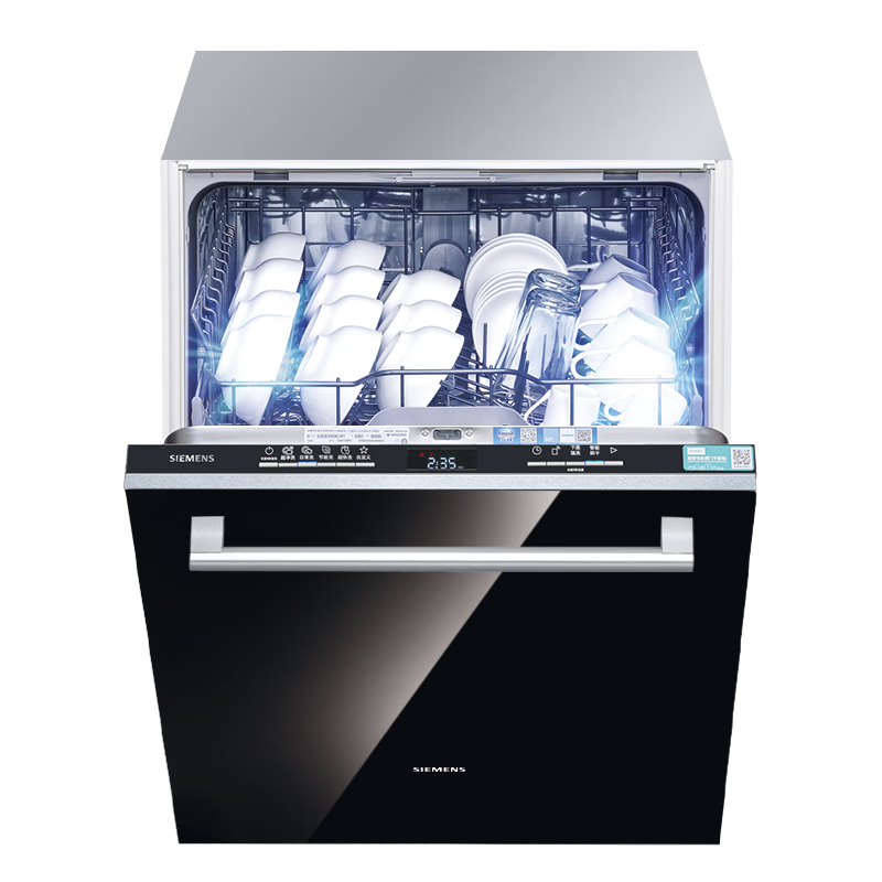 PLUS会员：SIEMENS 西门子 SJ63EX00KC 嵌入式洗碗机 14套 升级款含黑门板 5459元包