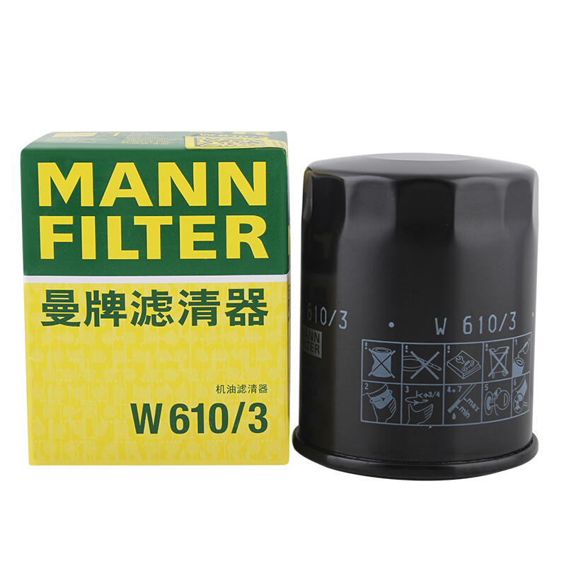 PLUS会员：曼牌滤清器 W610/3 机油滤清器 18.08元（需用券）