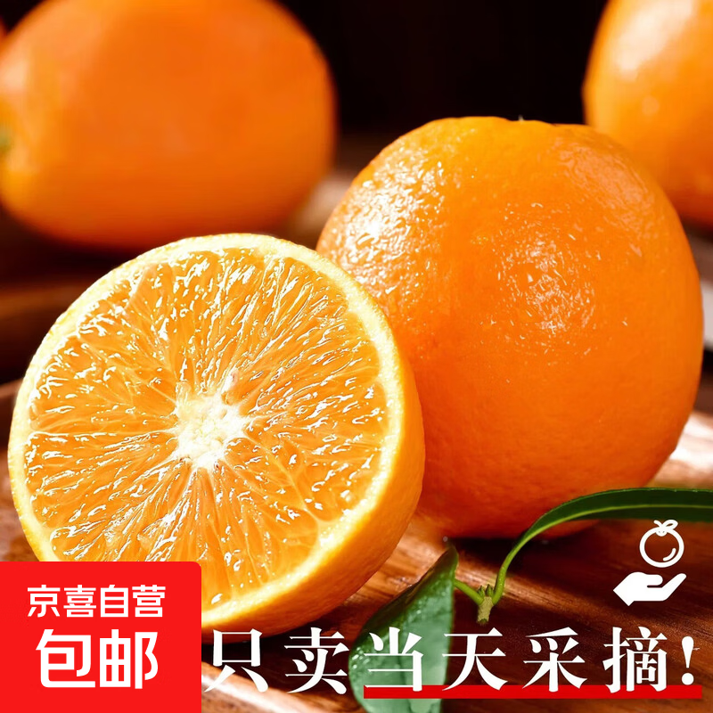 京东 赣南脐橙 薄皮应季新鲜水果 9斤净重(85-95mm大果) 彩箱发货 16.69元