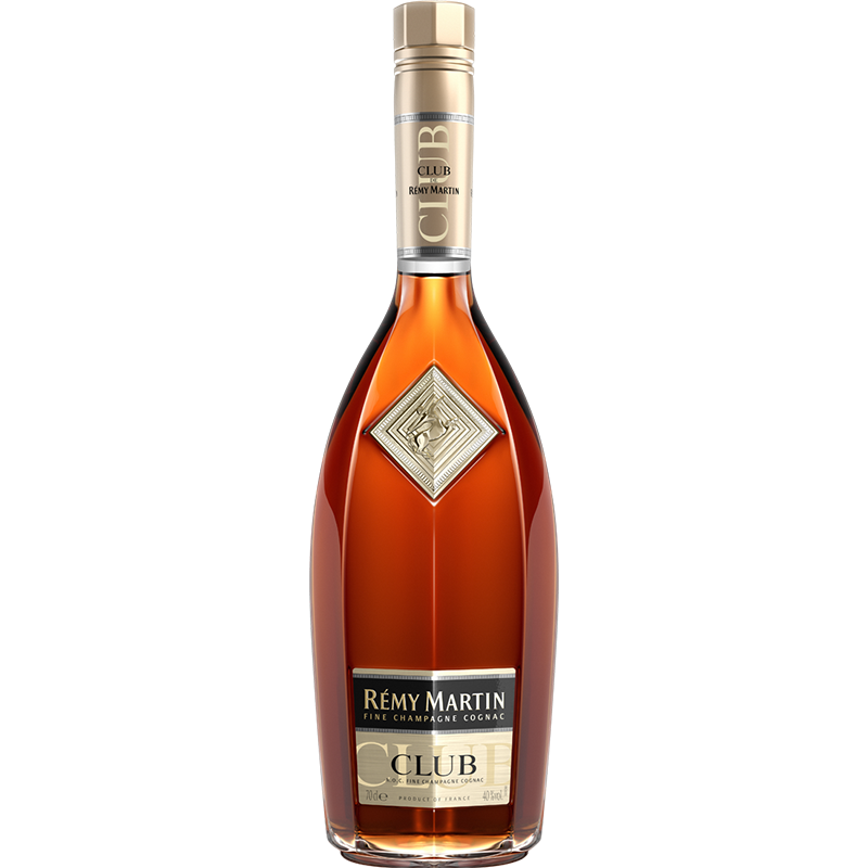 Plus会员:人头马 Remy Martin 洋酒 CLUB优质香槟区干邑白兰地 700ml 蛇年 送礼 559