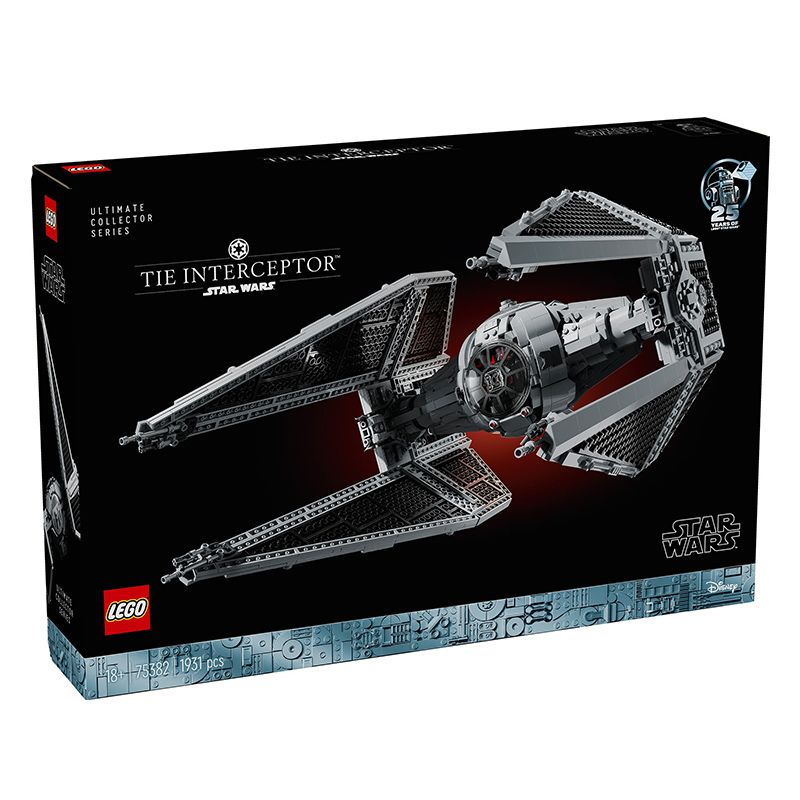 百亿补贴：LEGO 乐高 Star Wars星球大战系列 75382 TIE 拦截机 1182元