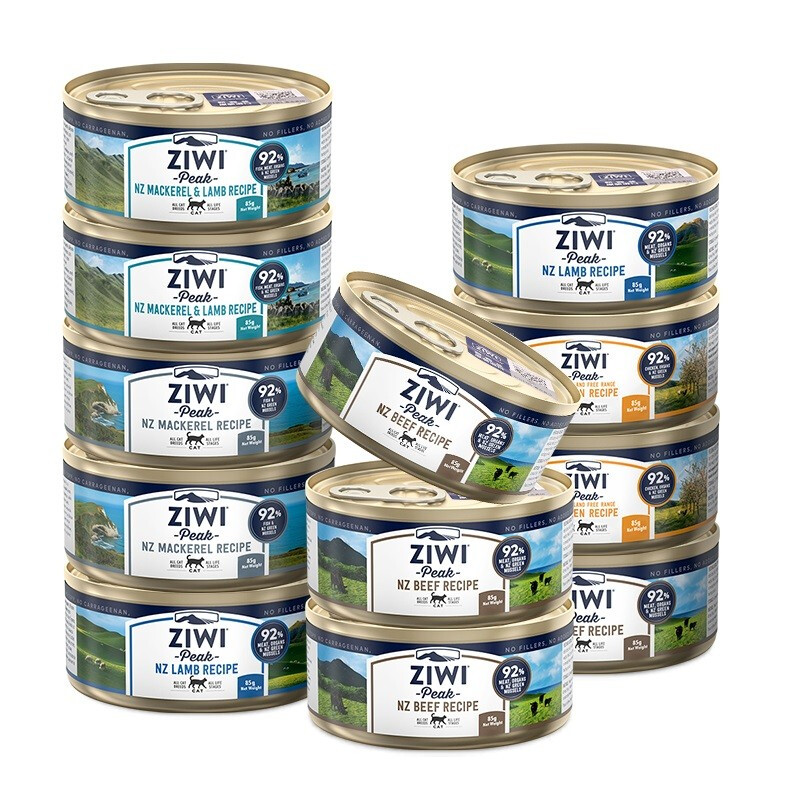 ZIWI 滋益巅峰 猫罐头85g*12罐混合味主食湿粮成猫幼猫通用新西兰原装进口 241