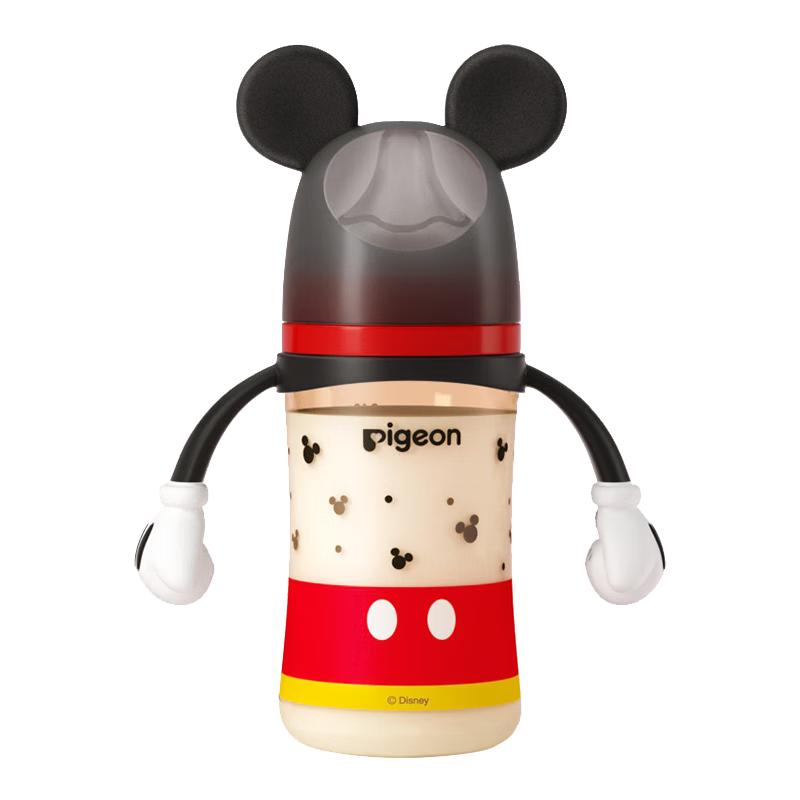 贝亲 Pigeon 自然实感第3代迪士尼系列 PPSU奶瓶 240ml 经典米奇 L 6月+ 128.26元（