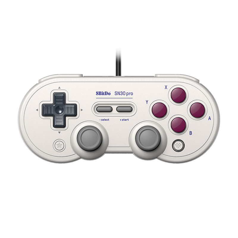 八位堂 8BITDO SN30 Pro 经典版 有线游戏手柄 灰白色 86元