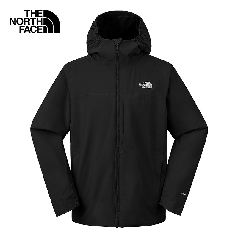 THE NORTH FACE 北面 防风夹克男户外防风单层连帽外套89ZN 黑色/JK3 L L/175 1178元