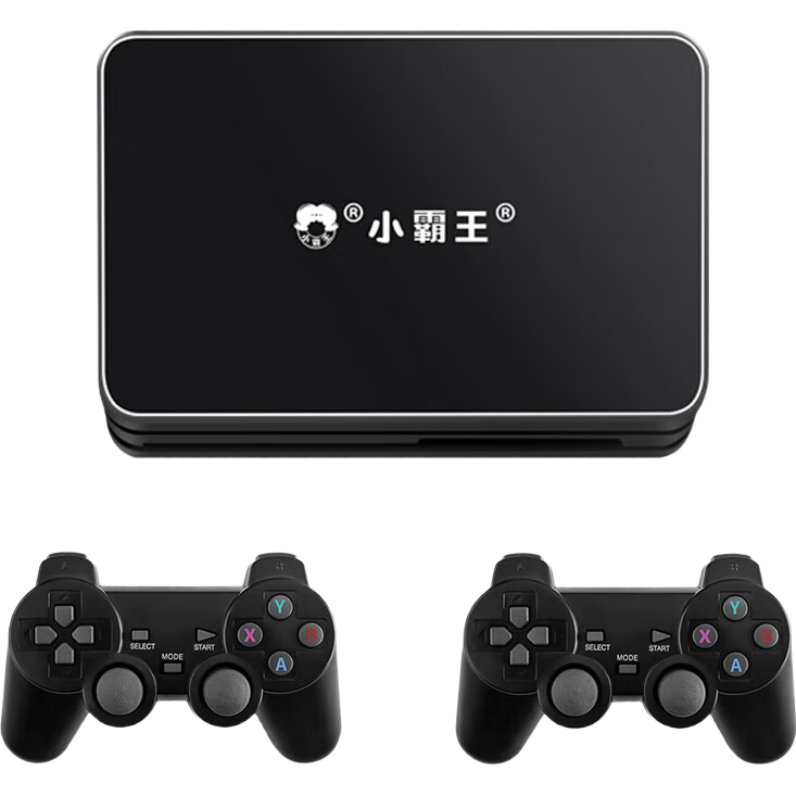 小霸王 D106 游戏机 128GB 无线双手柄 黑色