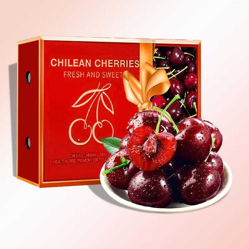 爱果趣智利空运车厘子4J级5斤礼盒装338元 338元（需用券）