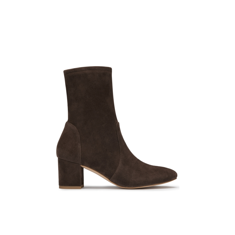 STUART WEITZMAN SW ARIANA 60 SOCK BOOTIE 秋冬新款美拉德瘦瘦靴女粗跟短靴 2796.8元（