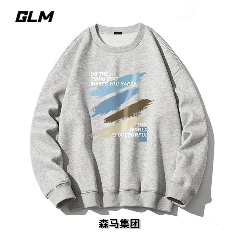 GLM 男士秋季圆领宽松卫衣 39元