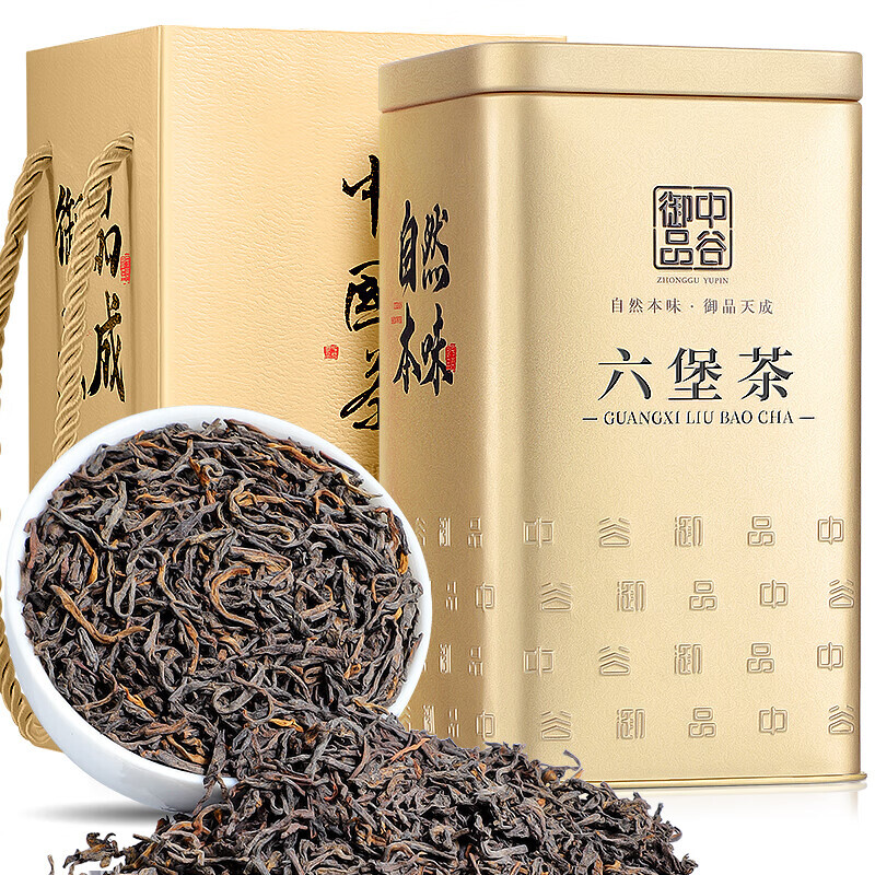 中谷御品 茶叶黑茶 六堡茶 2012年特级窖藏广西梧州散茶熟茶茶叶礼盒150g 88