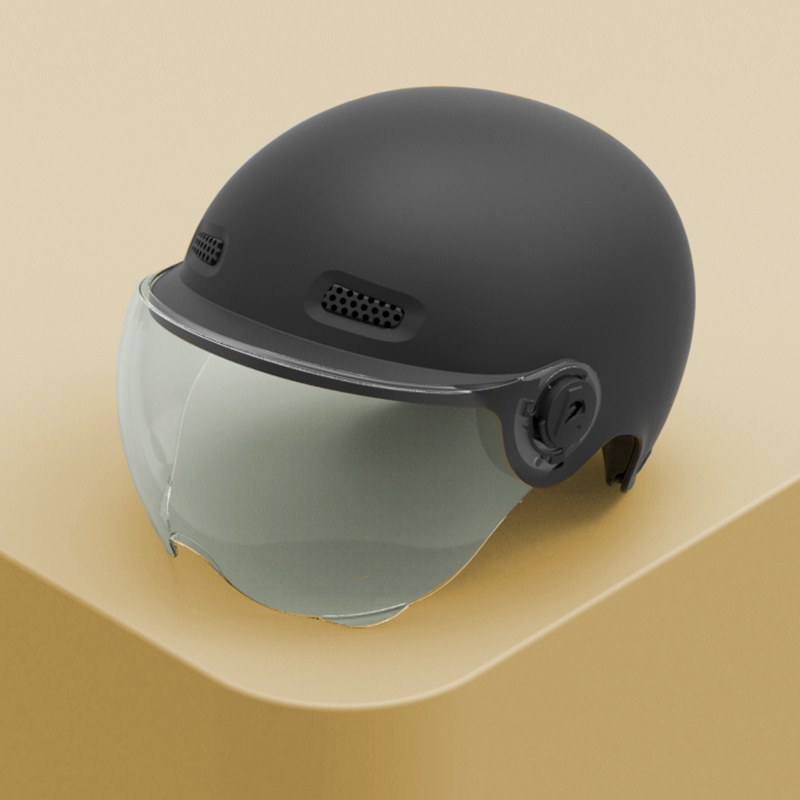 POWDA 头盔电动车女四季通用3c认证冬季头盔可爱电瓶车安全帽半盔 49.9元