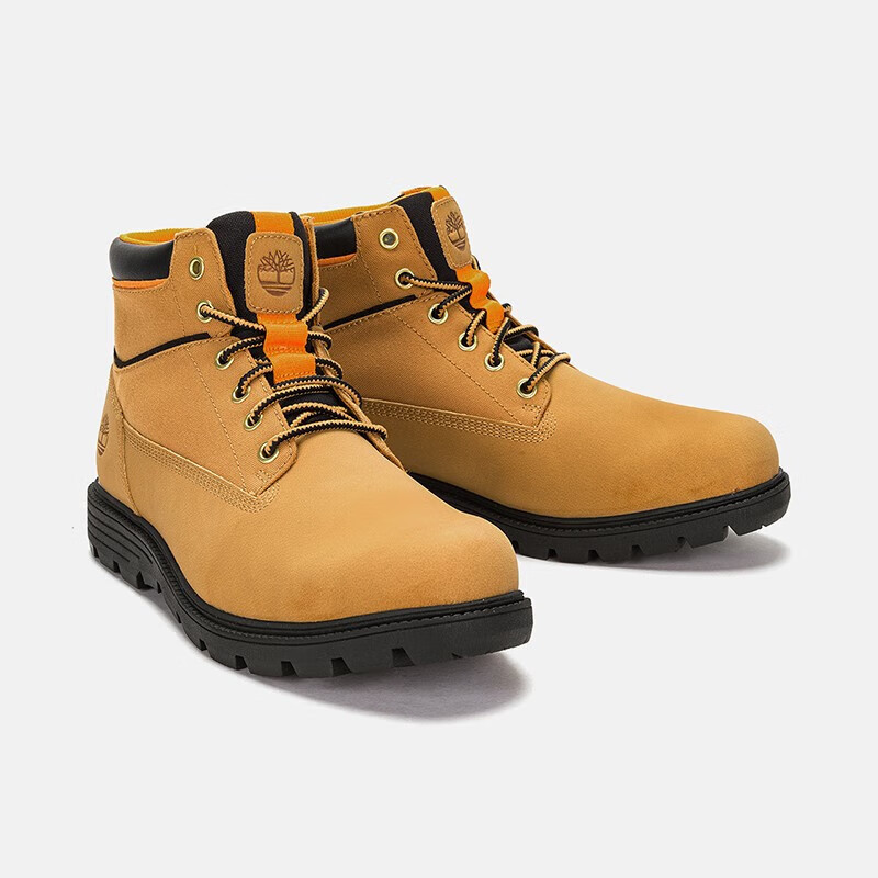 有券的上：Timberland 官方男鞋23新款高帮靴户外休闲舒适|A5UJ1 A5UJ1W/小麦色 41.