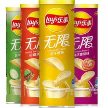 Lay's 乐事 无限罐装薯片104g×4罐 ￥33.9