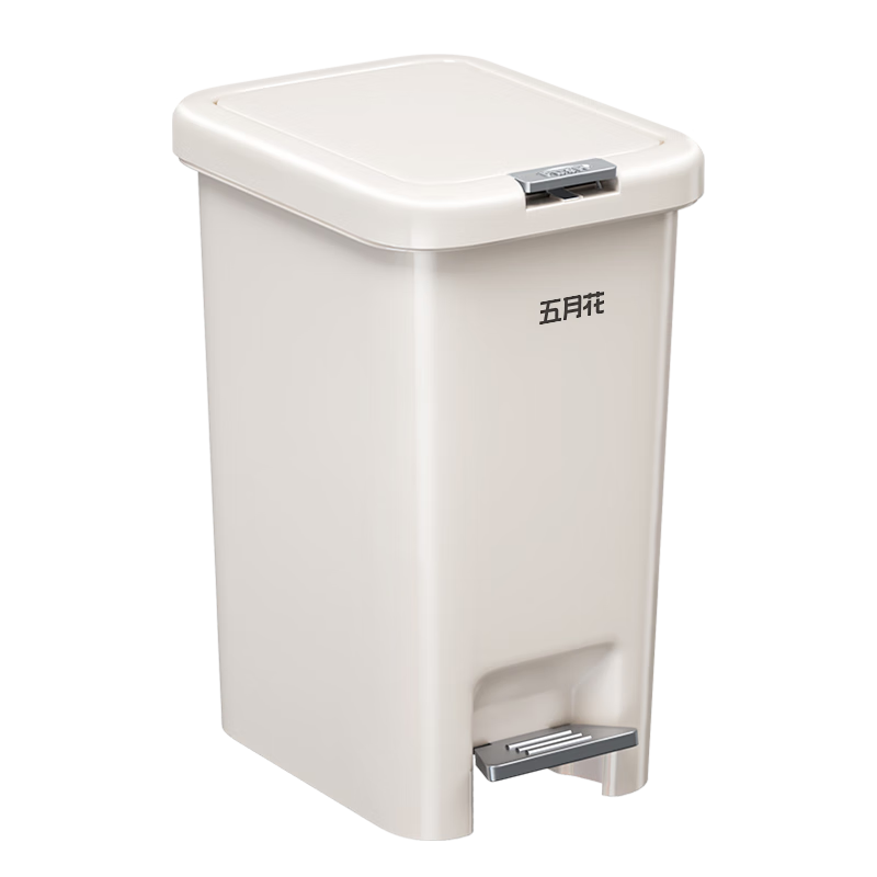 plus会员：五月花 脚踏垃圾桶 10L 双开盖 家用大号 13.9元(需领券、需首购)