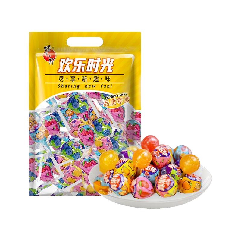 蜡笔小新 真果棒棒糖 500g（约50支） 9.9元（需用券）