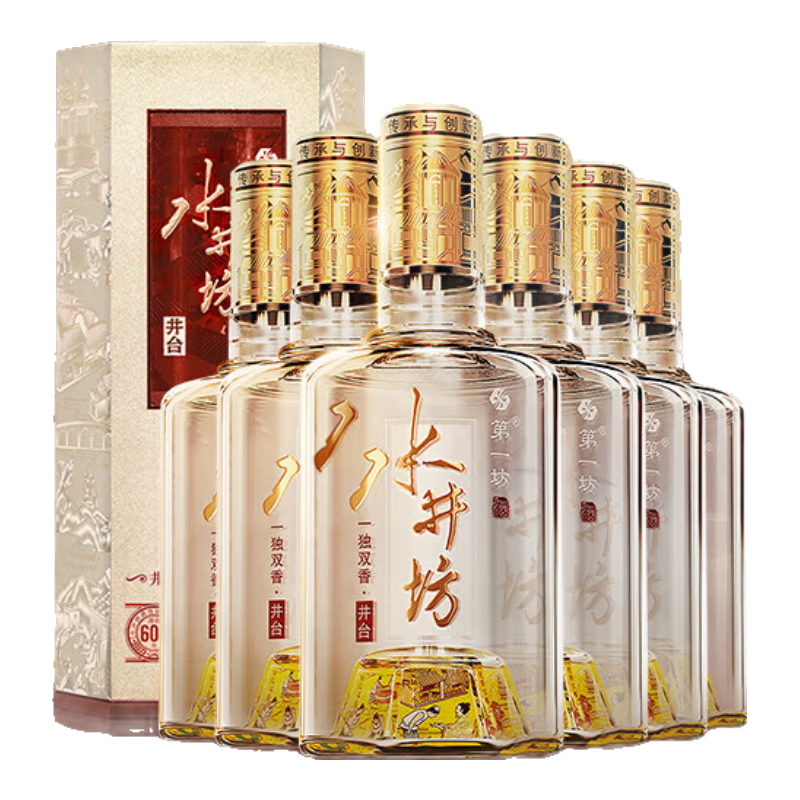 京东百亿补贴：水井坊 井台 52度 浓香型白酒 500ml*6瓶 整箱装 2999元 包邮