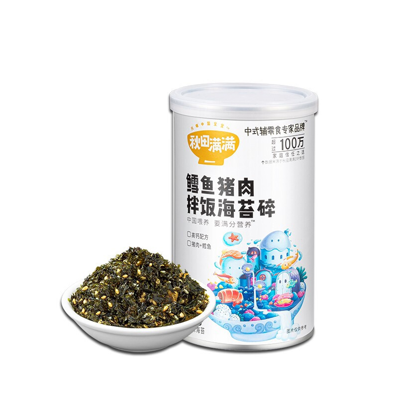 秋田满满 拌饭海苔碎 鳕鱼猪肉味 40g 24元