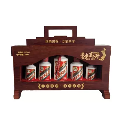 88VIP：MOUTAI 茅台 步步高升 53度 酱香型白酒 50ml*2+100ml*2+200ml 礼盒装 2327.5元包