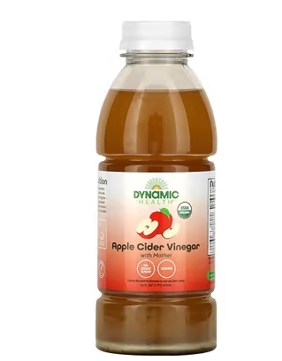 Dynamic Health, 有机未加工苹果醋（含醋母），16 盎司（473 毫升） 8折 ￥50.65