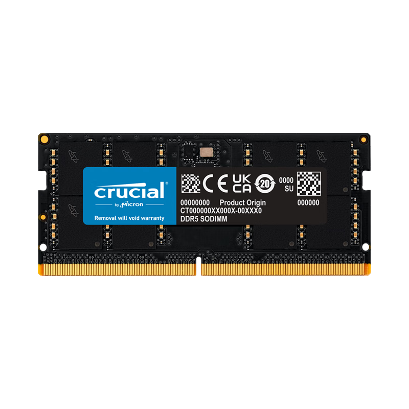 Crucial 英睿达 笔记本内存条 DDR5 5600频率 32GB 美光原厂颗粒 482.55元