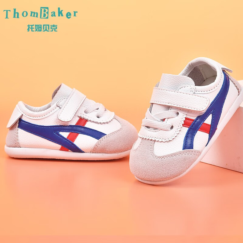 ThomBaker 托姆贝克 婴儿学步鞋婴儿软底鞋男宝宝鞋蓝色（春夏款） 17码/内长1