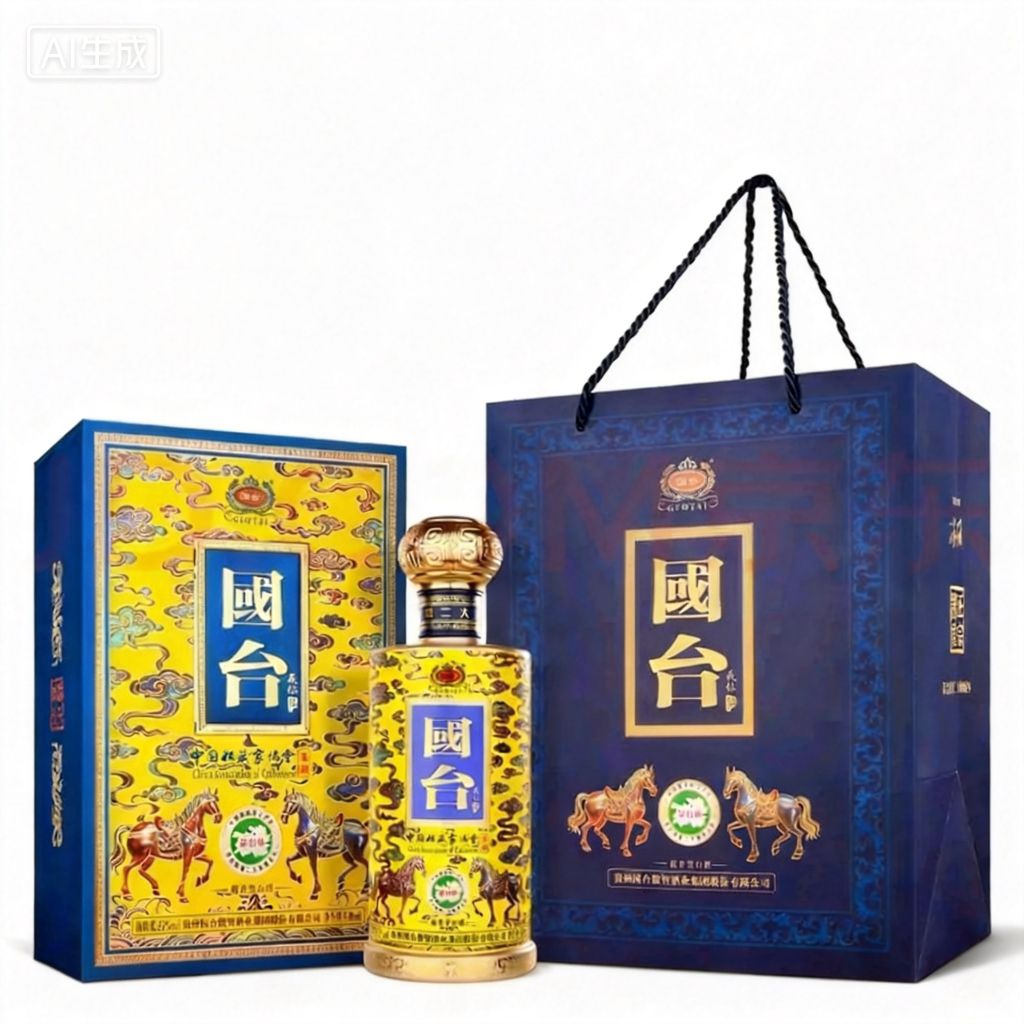 国台 马年限定 53度 酱香型白酒 500mL 礼盒装 219元（需买2件，需用券）