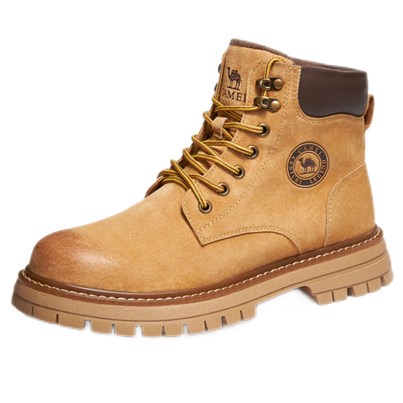 骆驼 CAMEL 马丁靴男款 大黄靴 户外徒步工装登山靴 GE122W7757T 金黄色 42 255元