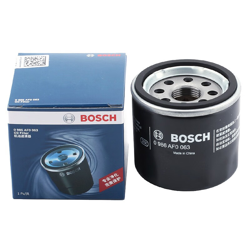 博世 BOSCH 机油滤芯/机滤/机油格/滤清器AF0063 嘉年华 (09-12款) 17元