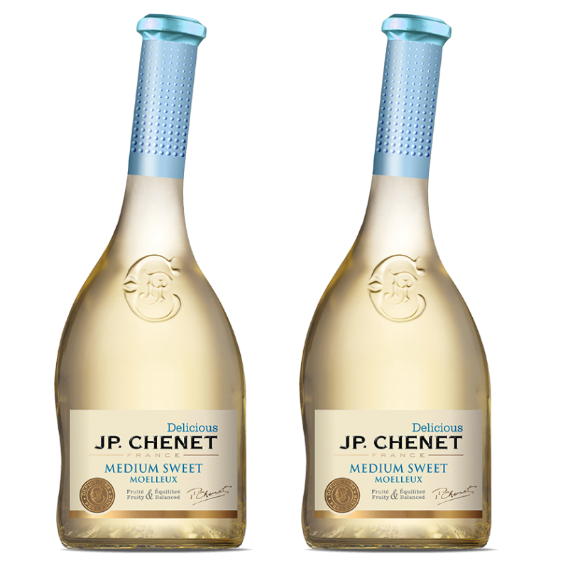 J.P.CHENET 香奈 半甜白葡萄酒甜蜜系列 法国原装进口 歪脖子酒 750ML11.5度 110元