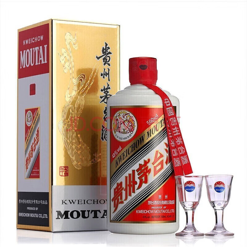 新活动、京东百亿补贴：MOUTAI茅台 飞天 43﹪vol 500ml 贵州茅台酒（带杯） 989.