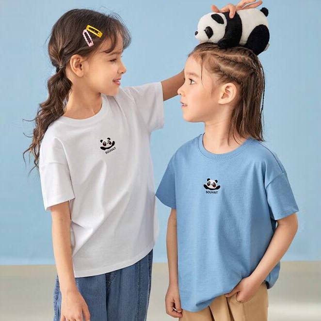 SOUHAIT 水孩儿 2024年春季新款儿童凉感圆领短袖T恤（105~175cm）3色 39元包邮