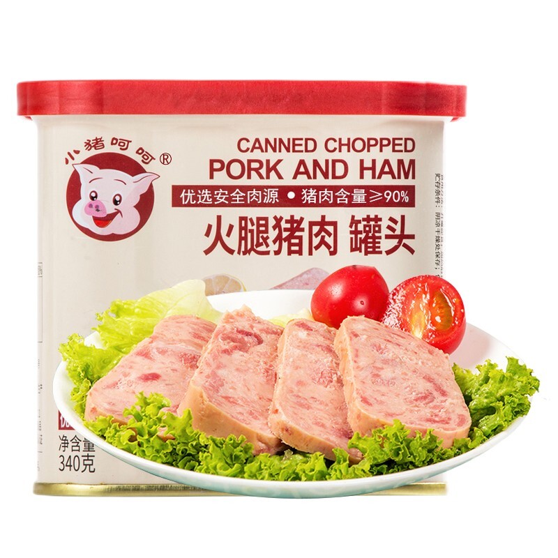 小猪呵呵 优级品 火腿午餐肉罐头 340g 22.64元（需买2件，共45.28元）