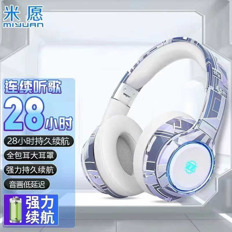 miyuan 米愿 降噪带麦头戴式无线蓝牙耳机 62.9元（需买3件，共188.7元）