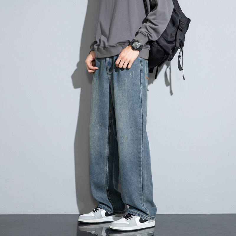 移动端：唐狮 春季新款 男士牛仔裤 629410083057-3 125.9元（淘金币可抵4.8元起