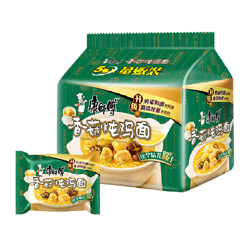 康师傅 香菇炖鸡面 104g*5袋装 ￥10.25