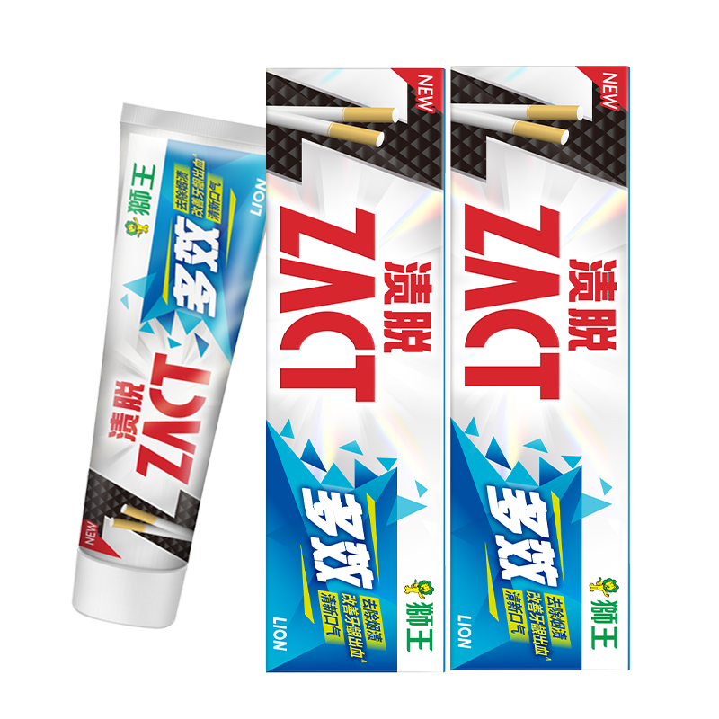 狮王 渍脱多效去烟渍牙膏 含氟成人牙膏90g 6.45元