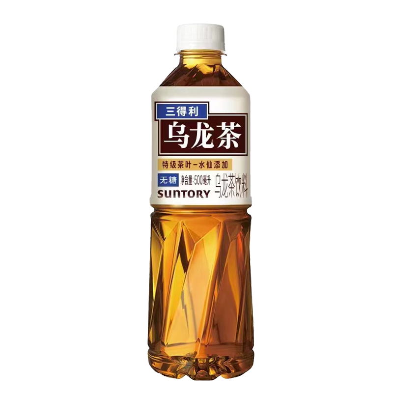 plus会员:三得利（Suntory）无糖 乌龙茶饮料 0糖0脂 500ml*15瓶 46.98元包邮
